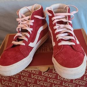 Vans Sk8 suede high tops size 7